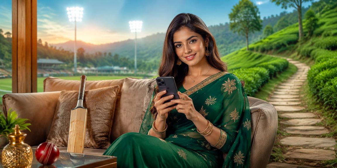 গাজীপুরের চা বাগানে বসে ক্রিকেট বেটিং উপভোগ করছেন একজন ব্যবহারকারী