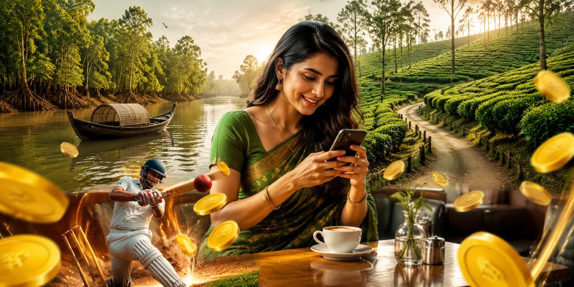 সুন্দরবন অঞ্চলে 995bed - এ ক্রিকেট বেটিং প্রোমোশন উপভোগ করছেন একজন বাংলাদেশি ব্যবহারকারী